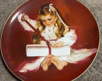 Assiette de collection « Un cadeau pour Laurie » de Donald Zolan