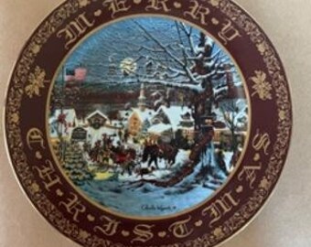 Kerst in de kleine stad van Charles Wysocki