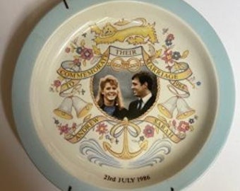 Prins Andrew & Sarah Ferguson&#39;s Huwelijks herdenkingsplaat