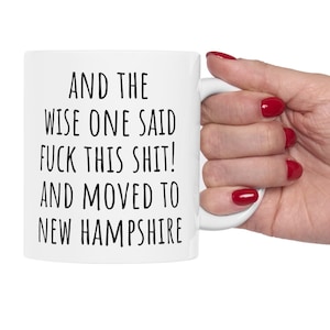 Moving to New Hampshire Gift, Relocating to New Hampshire Gift, New Hampshire Mug, Co-worker relocation present, Moving away gift