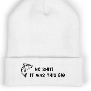 Embroidered Fisherman Beanie, Funny Fishing Gift, Fishing Hat, Custom Beanie, Embroidered Hat, Husband Fishing Gift, Fisherman Hat