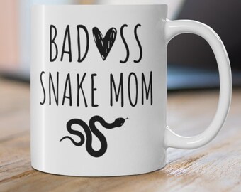 Snake Mom Mug: Funny Snake Owner Gift, 11oz Ceramic
