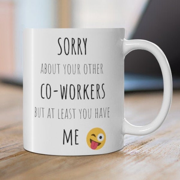 Co-worker Christmas gift, Secret Santa Gift, Funny Mug, Gift for Co worker, Birthday Gift, Work Bestie Gift, Co worker leaving gift