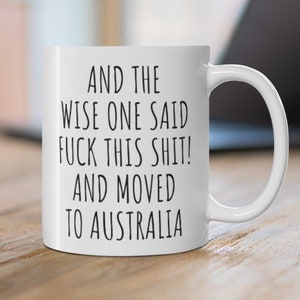 Moving to Australia Gift, Relocating to Australia, Australia Mug, Moving to Australia Card, Moving away gift, Immigrating to Australia