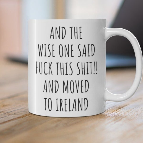 Moving to Ireland, Ireland Gift, Moving abroad gift, Ireland Gifts, Ireland Mug, Immigrating gift, Relocating Gifts, Moving away gift