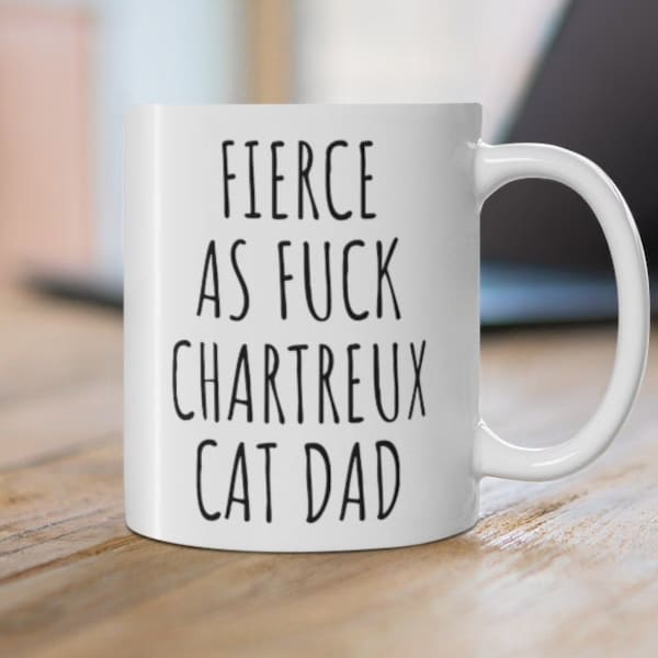 Chartreux Dad Gift, Chartreux Dad Mug, Chartreux Cat, Chartreux Cat Mug, Chartreux Owner Gift, Cat Lover Gift, Cat Lover Mug, Gifts for Men