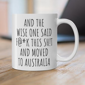 Censored, Moving to Australia Gift, Relocating to Australia, Australia Mug, Moving to Australia Card, Immigrating to Australia
