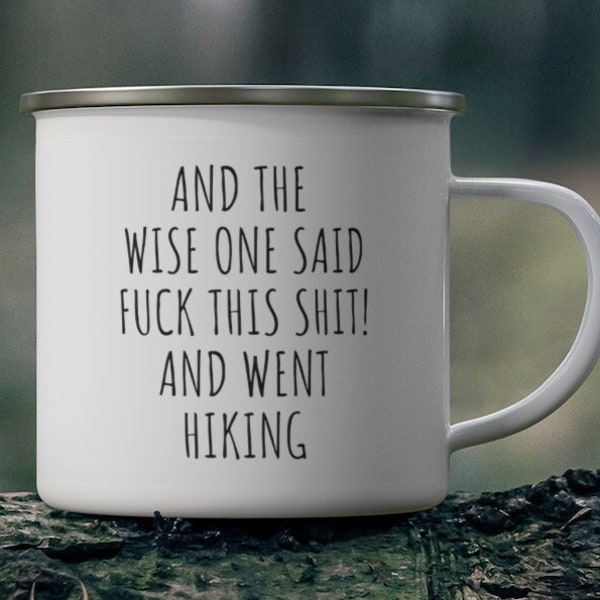 Hiking Gifts for men, For women, Hiking Mug, Campfire Mug, Camping Mug, Outdoor Hiking Gifts, Hiking gifts for couples, Funny Hiking