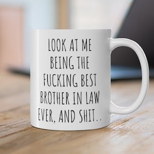 Beau-frère tasse, beau-frère cadeau d’anniversaire, cadeaux amusants pour beau-frère, idée cadeau beau-frère, beau-frère 50e anniversaire