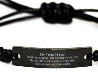 Twin Flame Gift, Twin Flame Bracelet, Gift For My Twin Flame, My Spiritual Twin Flame, Twin Flame Boyfriend Gift, Christmas Gift