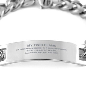 Twin Flame Gift, Twin Flame Bracelet, Gift For My Twin Flame, My Spiritual Twin Flame, Twin Flame Boyfriend Gift, Christmas Gift