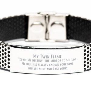 Twin Flame Gift, Twin Flame Engraved Bracelet, Gift For My Twin Flame, My Spiritual Twin Flame, Twin Flame Girlfriend Gift, Christmas Gift