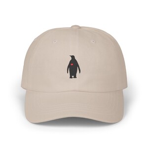Penguin Embroidered Hat, Penguin Cap, Penguin Gift, Animal Lover Gift, Penguin lover, Nature lover gift, Casual Cotton Cap, Minimalist