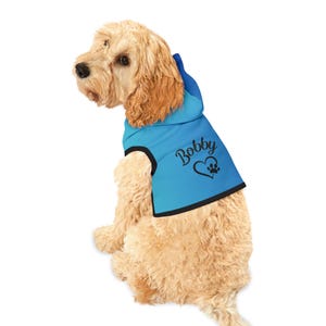 Custom Dog Hoodie, Personalized Dog Clothes, Name Pet Hoodie, Personalized Dog Sweatshirt, Dog Sweater, Dog Coat, Pet Sweater, Coat for Dog