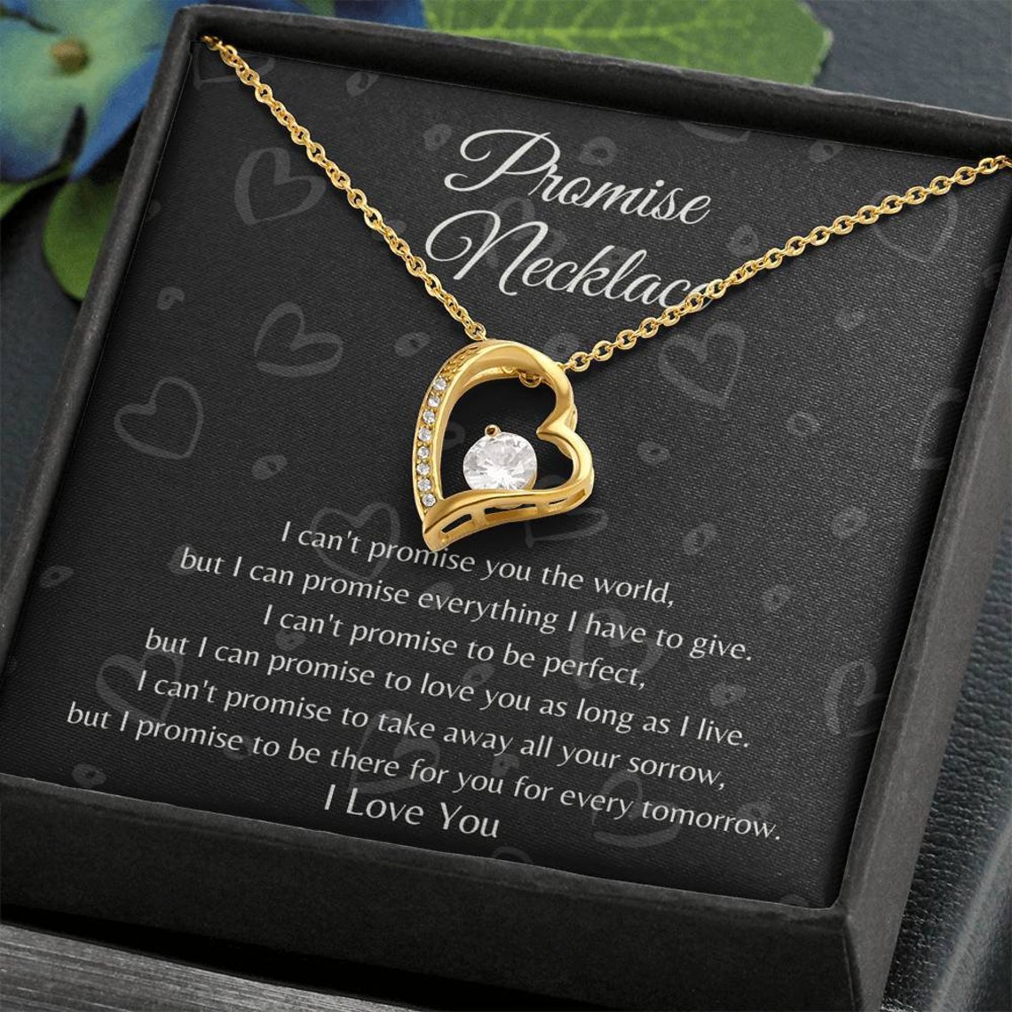 Forever Love Promise Necklace for Girlfriend Girlfriend Etsy