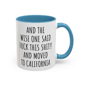 Cadeau de déménagement, tasse californienne, cadeau de clôture, cadeau de déménagement pour un ami, cadeau d'adieu, cadeau californien, cadeau de pendaison de crémaillère, carte de déménagement