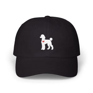 Poodle Hat, Dog Lover Gift, Embroidered Poodle Cap, Minimalist Dog Hat, Adjustable Dad Cap, Unisex Gift, Poodle Dad Gift, Poodle Mom Gift
