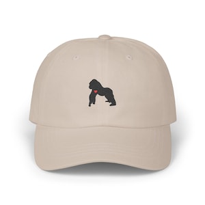 Gorilla Embroidered Hat, Gorilla Cap, Gorilla Gift, Animal Lover Gift, Gorilla lover gift, Nature lover gift, Minimalist hat, Gorilla rescue