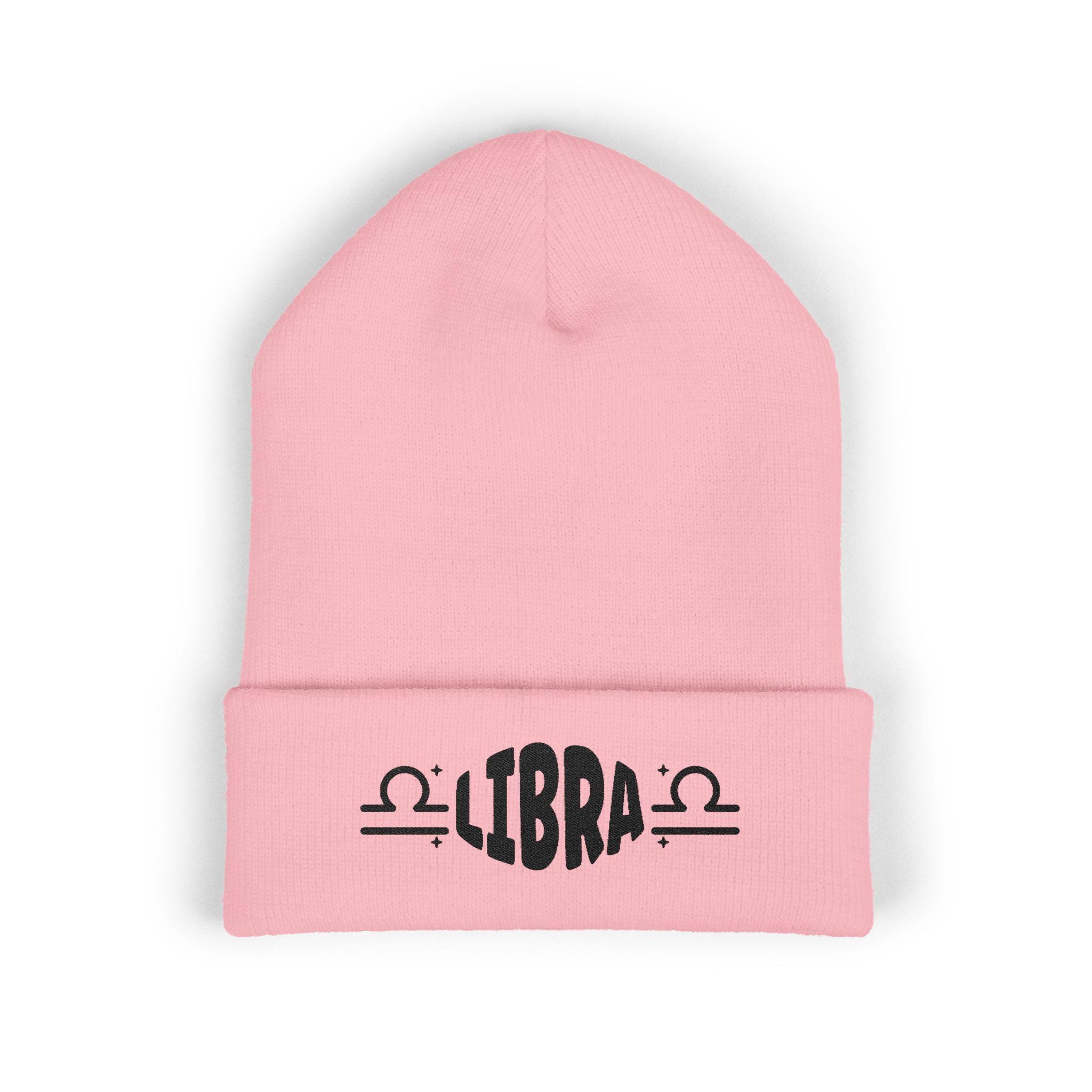 A Strong Air of Libra Beanie Hat Embroidered Libra Beanie, Zodiac Astrology Gift, Winter Hat  main image 3