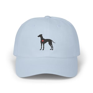 Whippet Hat, Dog Lover Gift, Embroidered Whippet Cap, Minimalist Dog Hat, Adjustable Dad Cap, Unisex Gift, Whippet Dad, Whippet Mom Gift