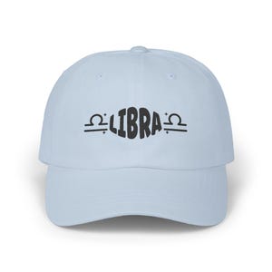 Libra Zodiac Hat, Embroidered Libra Cap, Astrology Gift for Him, September, October birthday, Libra Sign Hat, Horoscope Gift for men, women
