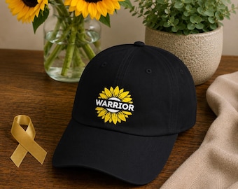 Cancer Support Gift, Warrior Embroidered Hat: Chemo Support Gift, Last day of Chemo