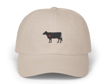 Cow Gifts, Embroidered Hat: Cotton Cap, Dairy Farmer,Cow Mom Dad