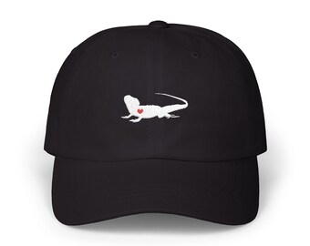 Bearded Dragon Mom Dad gifts, Embroidered Hat: Lizard lover gift