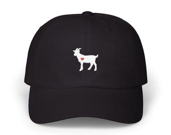 Embroidered Goat Peeking Baseball Cap - Adjustable Dad Hat for Men Women Embroidered Baseball Hats for Men and Women Goat Peeking  main image 2