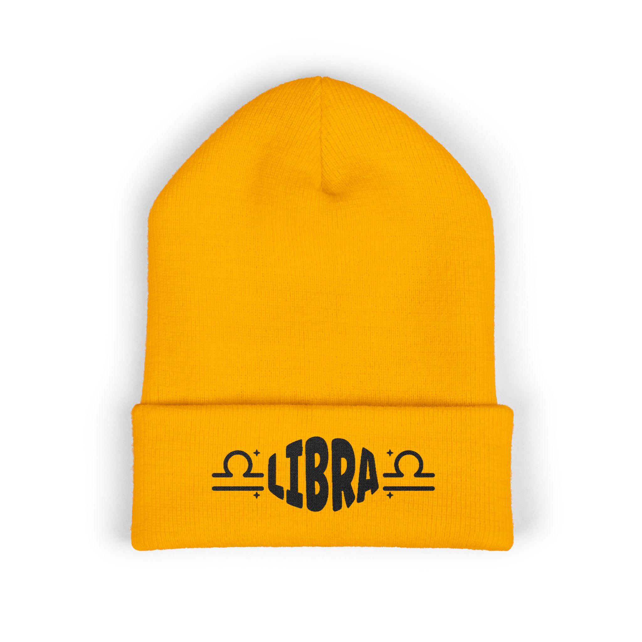 A Strong Air of Libra Beanie Hat Embroidered Libra Beanie, Zodiac Astrology Gift, Winter Hat  main image 4