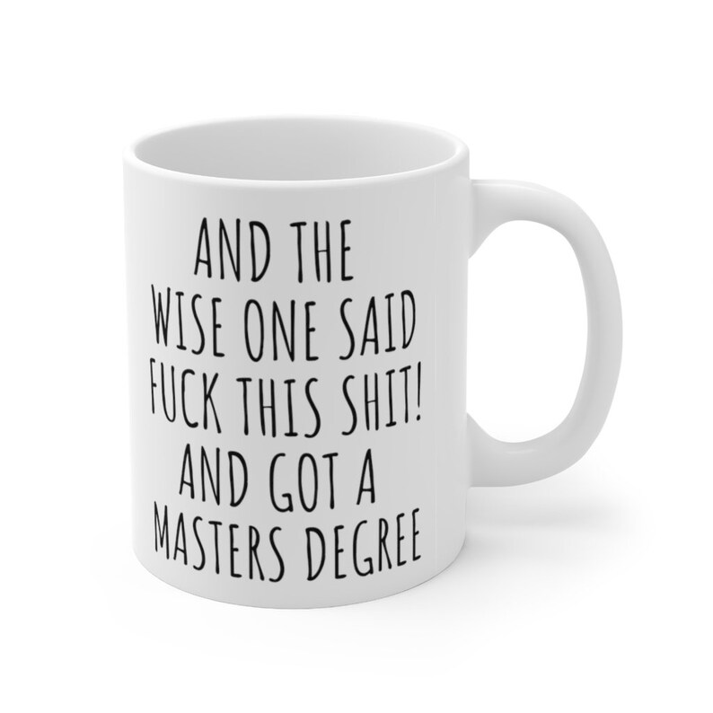 Funny Masters Degree Graduation Mug Gift bild 4