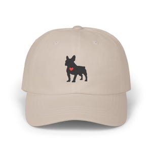 French Bulldog Hat, Dog Lover Gift, Embroidered French Bulldog Cap, Minimalist Dog Hat, Adjustable Dad Cap, Unisex Gift, Frenchie Dad, Mom