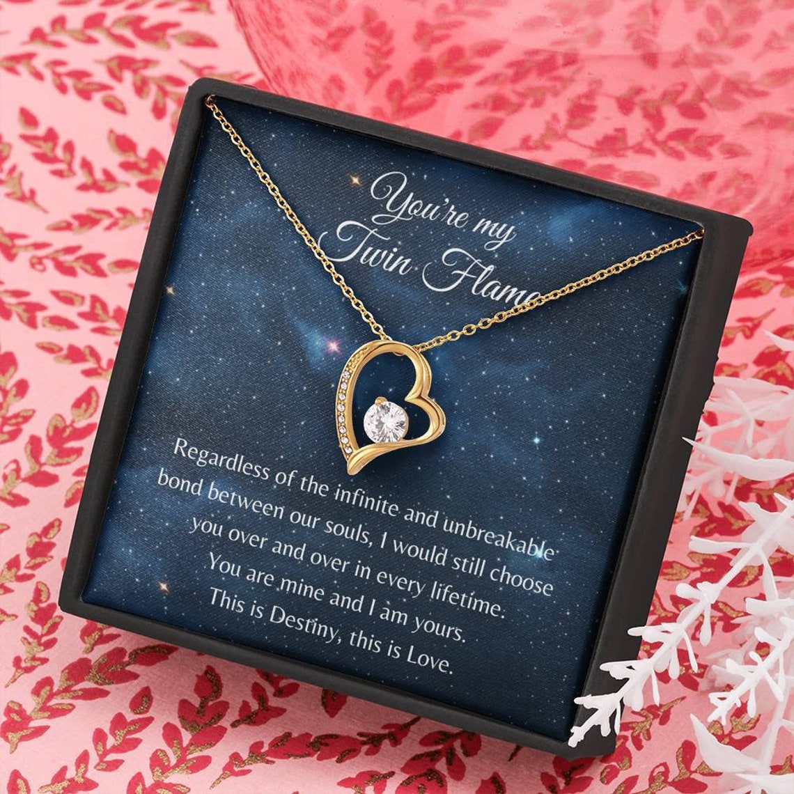Forever Love Twin Flame Gift Twin flame Necklace Gift for Etsy