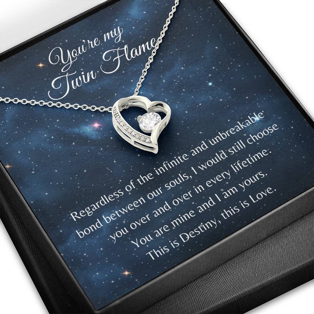 Twin Flame Gift Twin Flame Necklace Gift for My Twin Flame Etsy UK