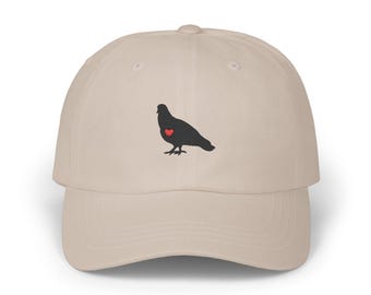 Pigeon Gifts, Embroidered Hat: Birding Cap, Animal Lover Gift