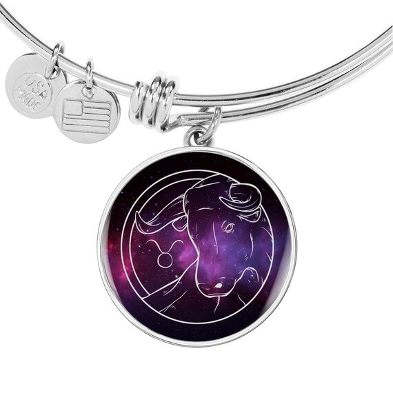 Taurus pendant Taurus Gift Taurus Bracelet Taurus Zodiac Etsy