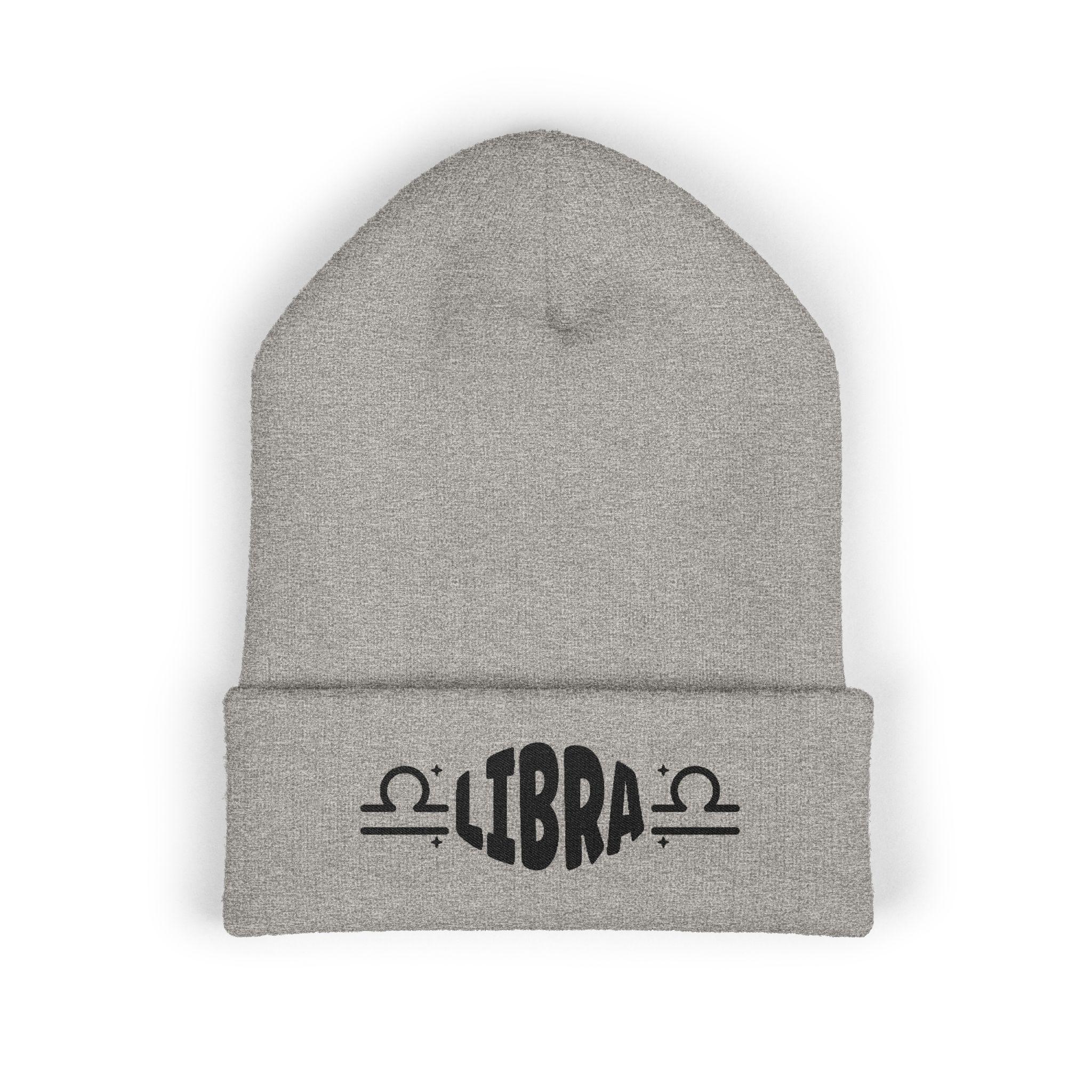 Embroidered Libra Beanie, Zodiac Astrology Gift, Winter Hat  display picture 2