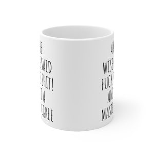 Funny Masters Degree Graduation Mug Gift bild 2