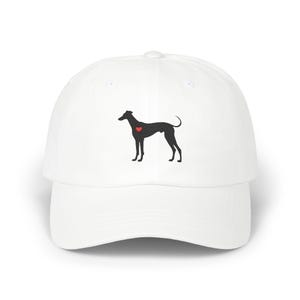 Greyhound Hat, Dog Lover Gift, Embroidered Greyhound Cap, Minimalist Dog Hat, Adjustable Dad Cap, Unisex Gift, Greyhound Dad, Mom Gift