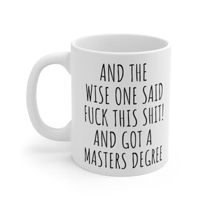 Funny Masters Degree Graduation Mug Gift bild 3