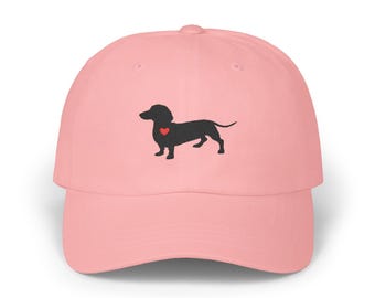 Dachshund Gifts, Embroidered Hat, Wiener Dog Cap, Dachshund Mom Dad, Sausage Dog