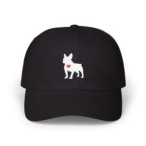 French Bulldog Hat, Dog Lover Gift, Embroidered French Bulldog Cap, Minimalist Dog Hat, Adjustable Dad Cap, Unisex Gift, Frenchie Dad, Mom