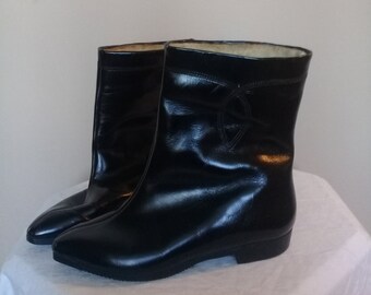 flat gogo boots