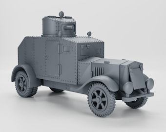 Modèle 3D Imprimé - Véhicule Japonais WWII Type 92 Jyu-Sokosha (early) - Échelles 1/56, 1/72, Etc.