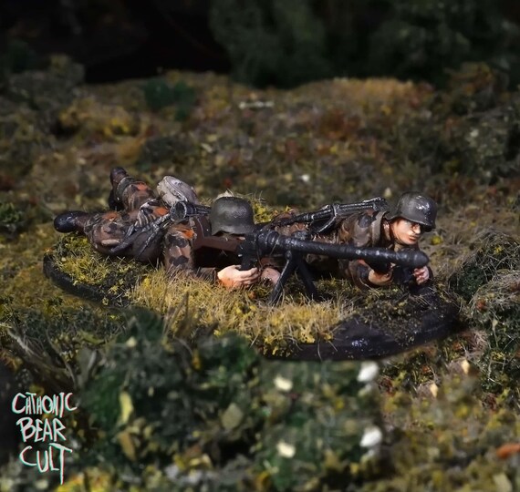 28 mm第二次世界大戦ドイツ軍エンジニア：3Dプリント樹脂ミニチュア