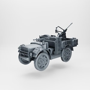 BA Battlegroup Fiat SPA TL37+ Breda 20-65 mod.35 (WW2 Italy ) 3D Printed Various Scales