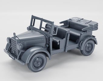 Voiture Mercedes 170 V Allemande WWII - Modèle Creux - échelles 1/48 à 1/100 - Impression 3D