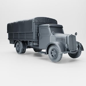 Camion moyen BA OM Taurus (WW2 Italie) imprimé en 3D à différentes échelles