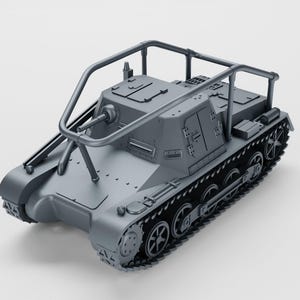 Light armoured Command Sd.Kfz. 265 Panzer I ausf B - Early War Radio Version (Germany, WW2 )3D Printed Various Scales