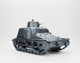 Maquette 3D Wagon Blindé Japonais Type 95 SO KI WWII - Échelles 1/56 à 1/100 - Résine - Neuf